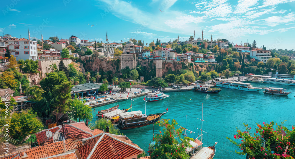 The most beautiful city in the world, Antalya with its stunning marina and historic architecture is located on an island near the Mediterranean Sea