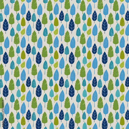 Seamless leaf pattern design