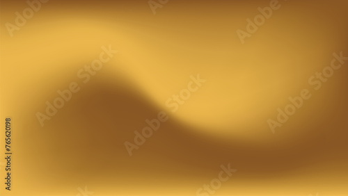 A gold colored background with a wave pattern mesh gradient vector