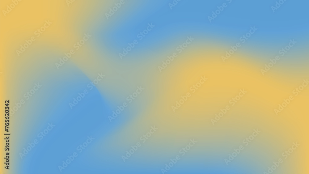 a blurry blue and yellow background mesh gradient vector