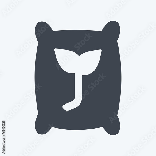 Icon Seeds. suitable for Garden symbol. glyph style. simple design editable. design template vector. simple symbol illustration