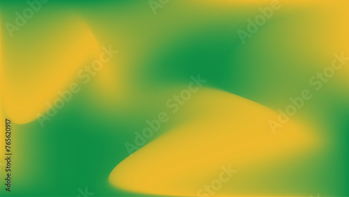 A green and yellow background with a wavy line mesh gradient vector