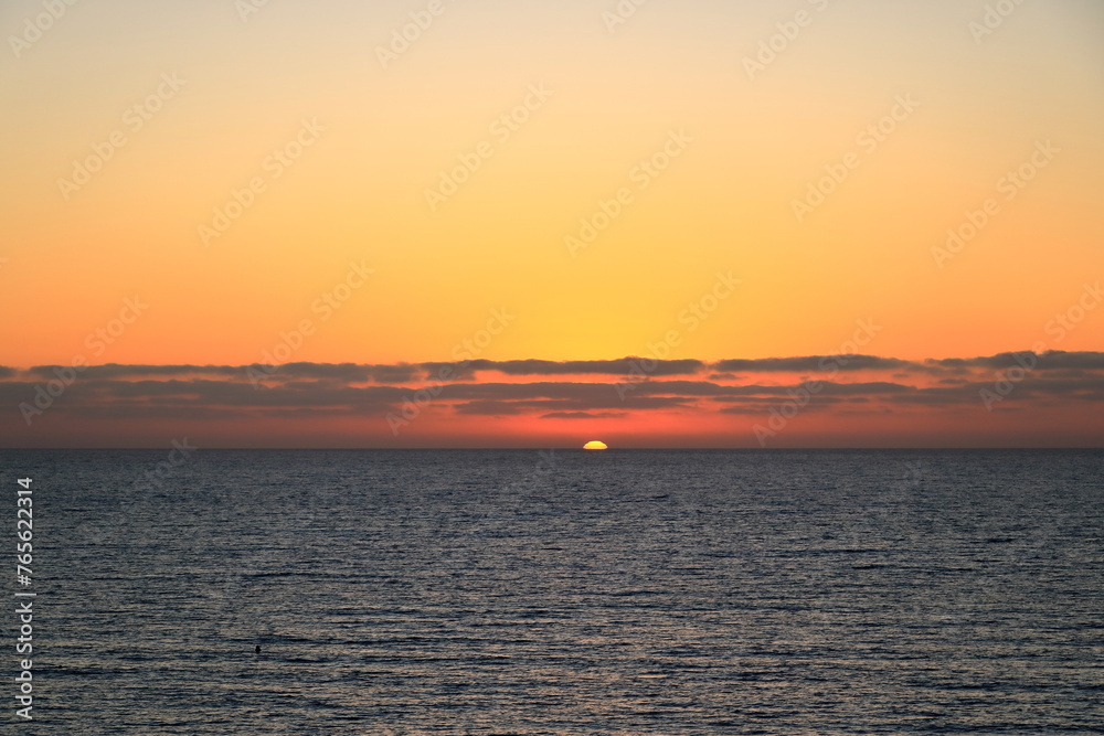 Early at the Sotavento Beach, Sunrise in Costa Calma, Fuerteventura, Spain Early at the Sotavento Beach, Sunrise in Costa Calma, Fuerteventura, Spain