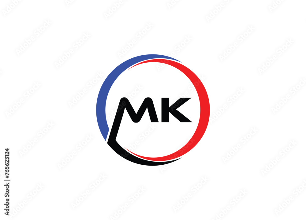 MK Alphabets Letters Logo Monogram MK Alphabets Letters Logo Monogram