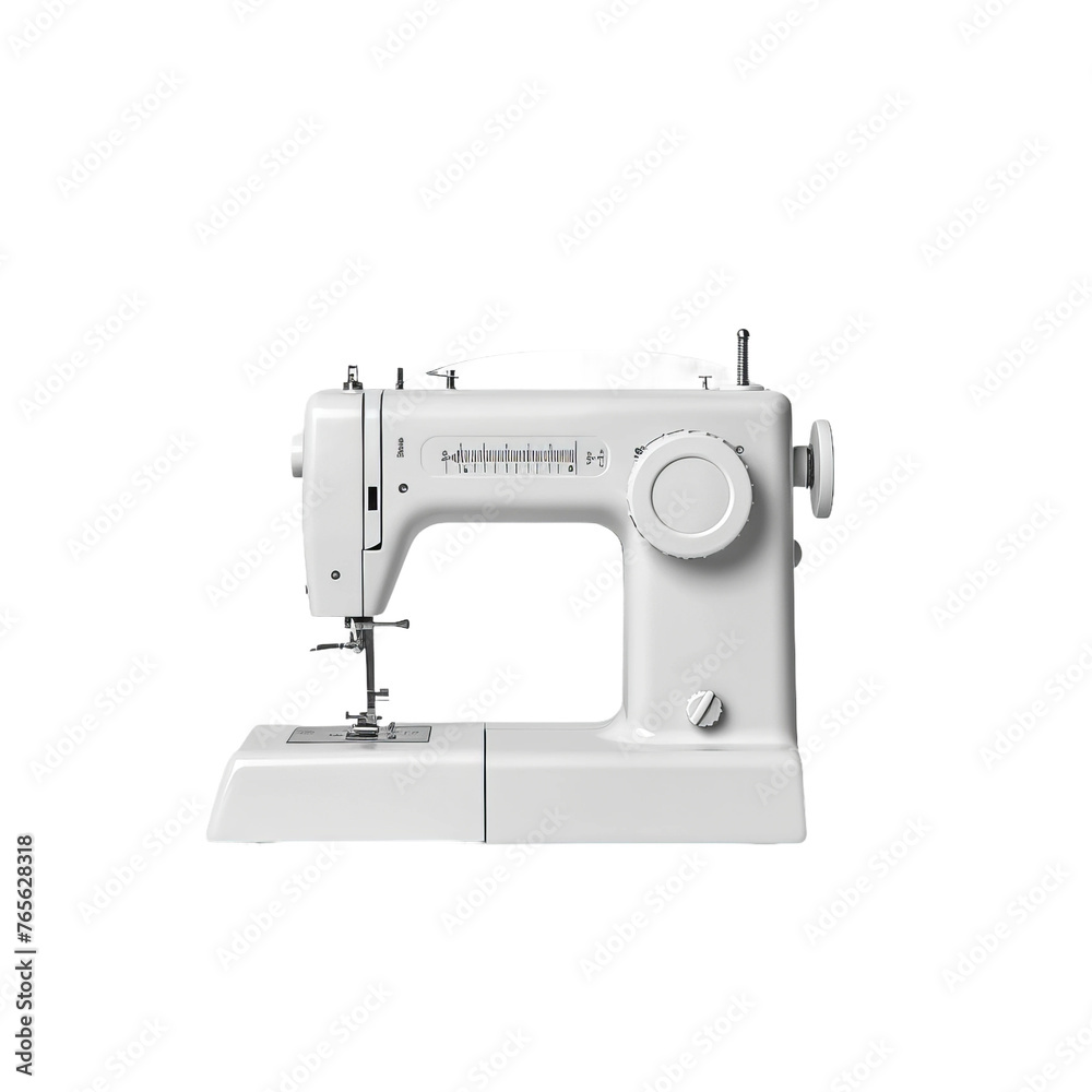 sewing machine isolated on white