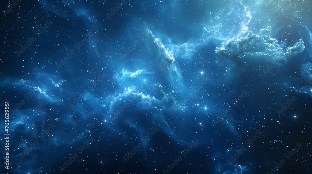 Fototapeta premium Top view of a starry night sky