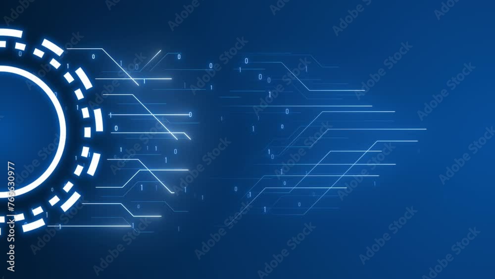 Futuristic AI Digital Technology Circuit Background