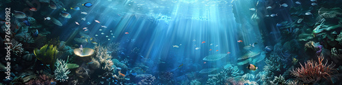 Underwater Wonderland: Discovering the Wonders and Mysteries of Ocean Life photo
