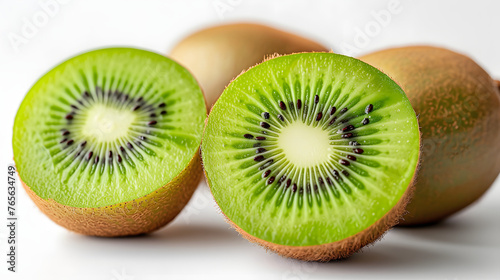 kiwi fruit isolated on white background © Anthony