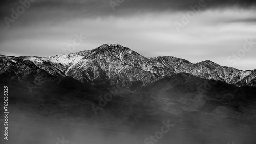 Rocky Mountain with snow on top