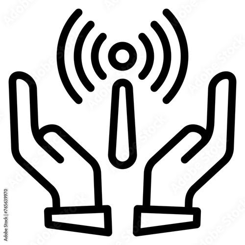 Trust Beacon Outline Icon