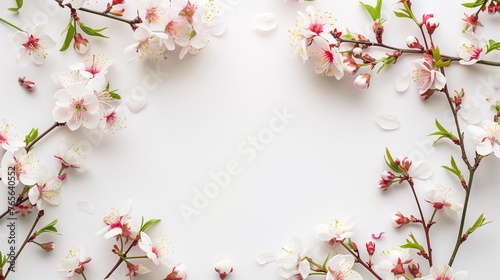 Border background with copy space about spring © Natalina