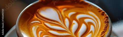 Artistic Latte with Exquisite Foam Design art