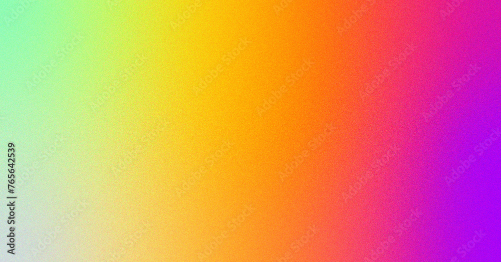 Abstract gradient blurred colorful with realistic grain noise effect background.  Perfect for art product design and social media, trendy and simple style