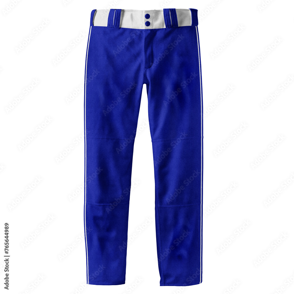 This Front View Alluring Baseball Long Pants Mock Up In Blue Storm Color, will help you customize your logo or brand design faster.