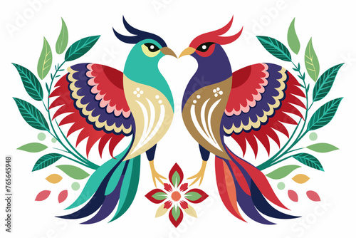 bird-couple-pattern-design-white-background.