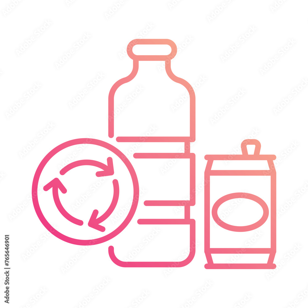 Recycling icon editable stock vector icon Recycling icon editable stock vector icon