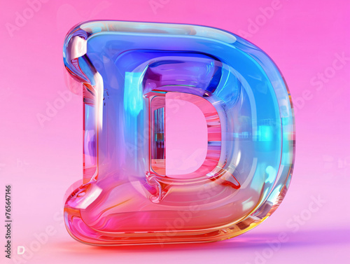 letter with 3D style