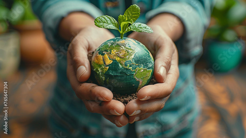 earth in hands, save the earth