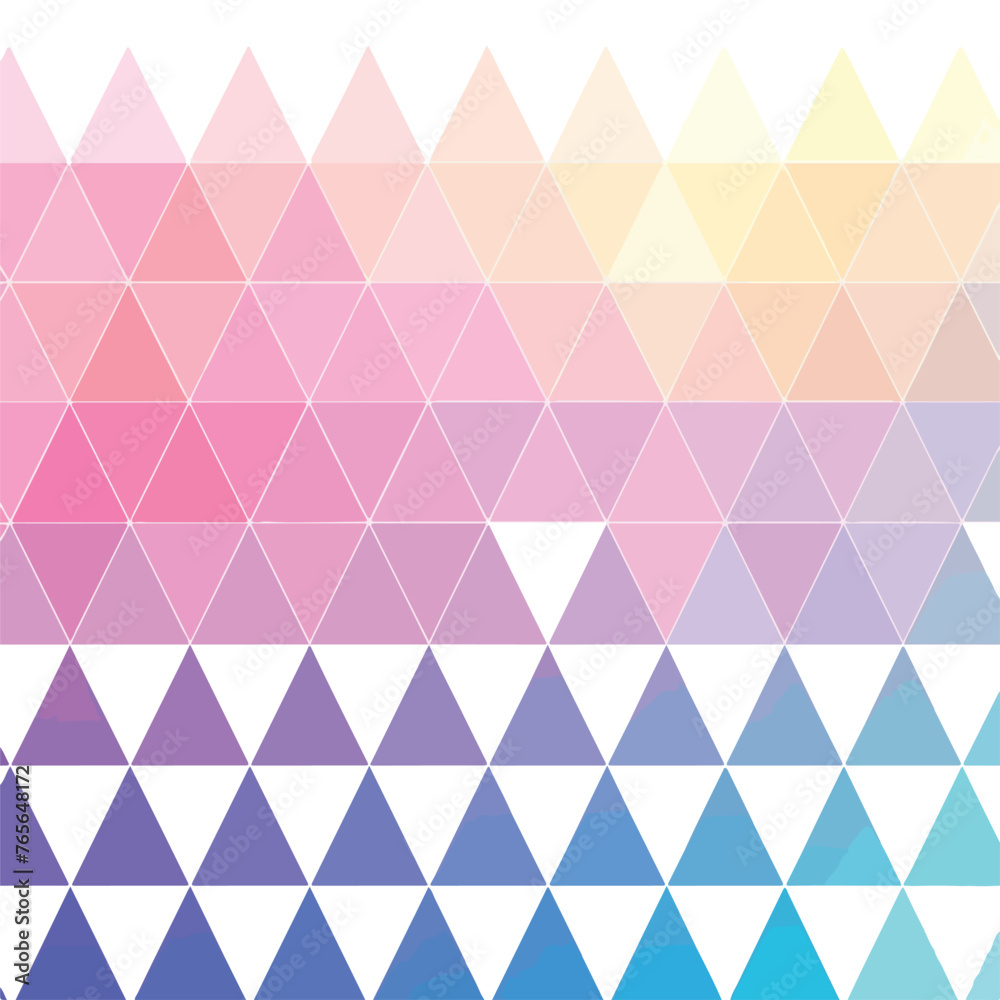 flat design triangle ombre pattern background vecto