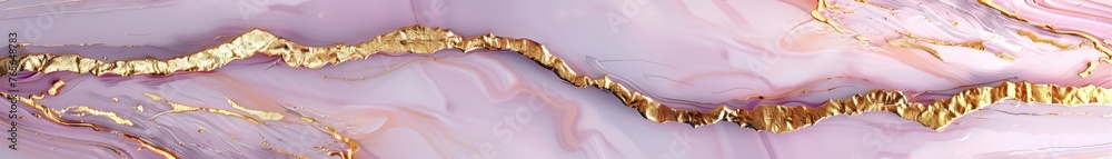 Naklejka premium violet and gold marble background