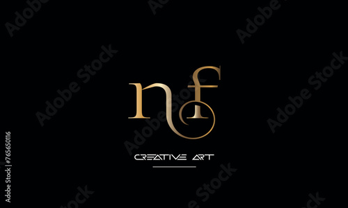 FN, NF, F, N abstract letters logo monogram photo