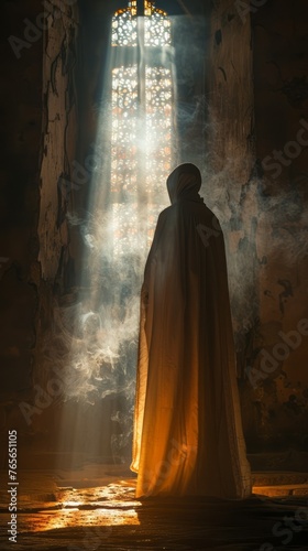 Cleric Casting an Illuminating Light