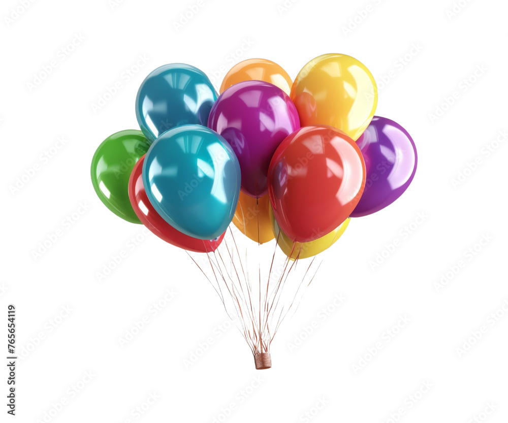 balloons isolated on white balloons isolated on white