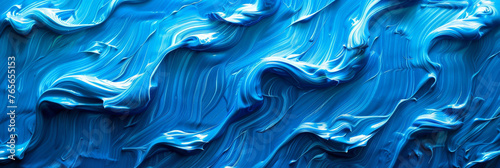 A dark blue background with waves oil painting background banner