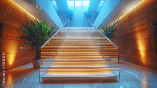 Stairs in the hallway
