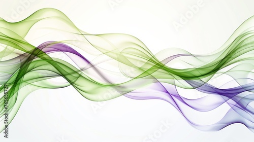 A colorful wave with purple and green colors