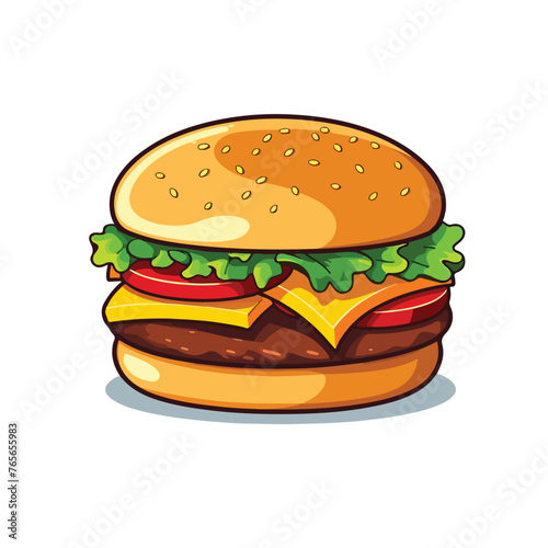 Hamburger icon logo vector illustration flat vector