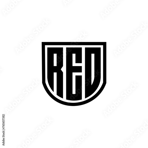 REO letter logo design with white background in illustrator, cube logo, vector logo, modern alphabet font overlap style. calligraphy designs for logo, Poster, Invitation, etc. photo
