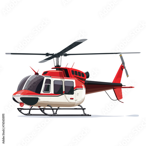 Helicopter aircraft vehicle symbol flat flat vector