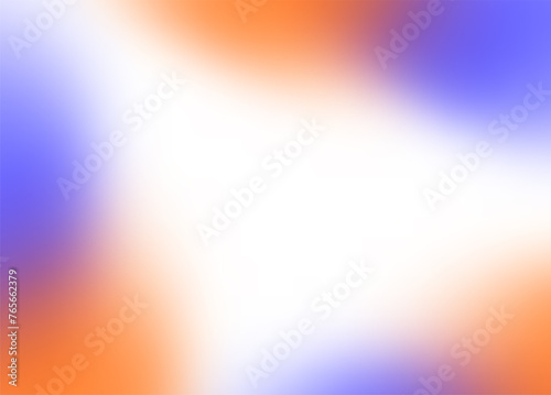 Blurred Gradient Backdrop, Soft Gradient Background. Orange, purple and white colors, Vector Illustration