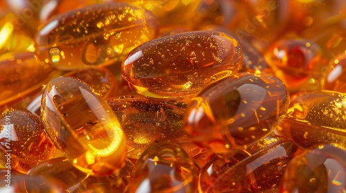 Close Up of Yellow Glass Beads