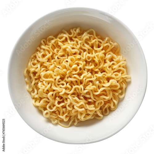 Bowl of ramen noodle isolated on transparent background