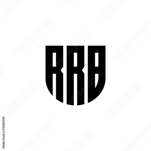 RRB letter logo design with white background in illustrator, cube logo, vector logo, modern alphabet font overlap style. calligraphy designs for logo, Poster, Invitation, etc.
