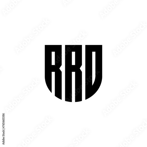 RRO letter logo design with white background in illustrator, cube logo, vector logo, modern alphabet font overlap style. calligraphy designs for logo, Poster, Invitation, etc.