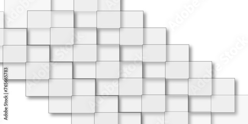 Modern square gray background. Abstract white square shape with futuristic concept background. Luxury gray pattern with hexagons. Vector illustration.3D futuristic abstract honeycomb mosaic backgroun.