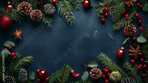 border background with copy space about christmas -1