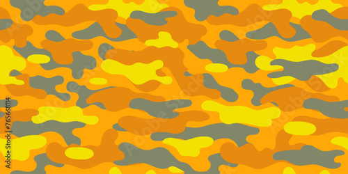 Bright  camouflage pattern for trendy clothing design. Creative camouflage military pattern. 