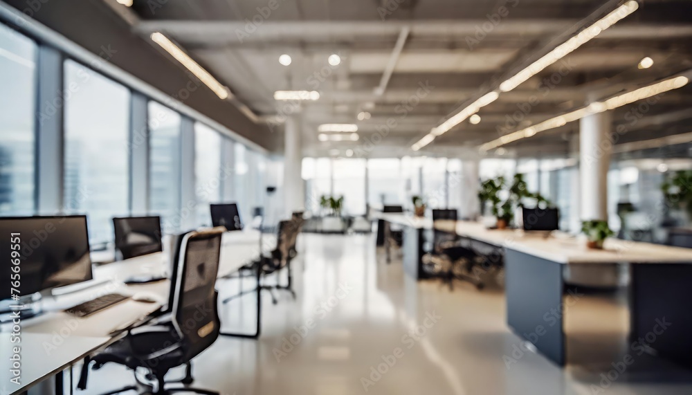 Blurring the Background in a Modern Office Interior Blurring the Background in a Modern Office Interior