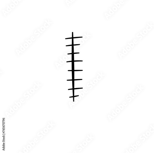 Simbol vektor logo ikon bekas luka