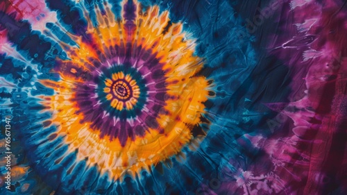 Abstract Swirl Design Tie Dye 