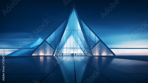 Modern polygonal building exterior design