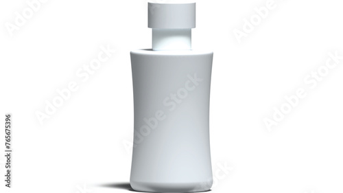 A white spray bottle mokcup