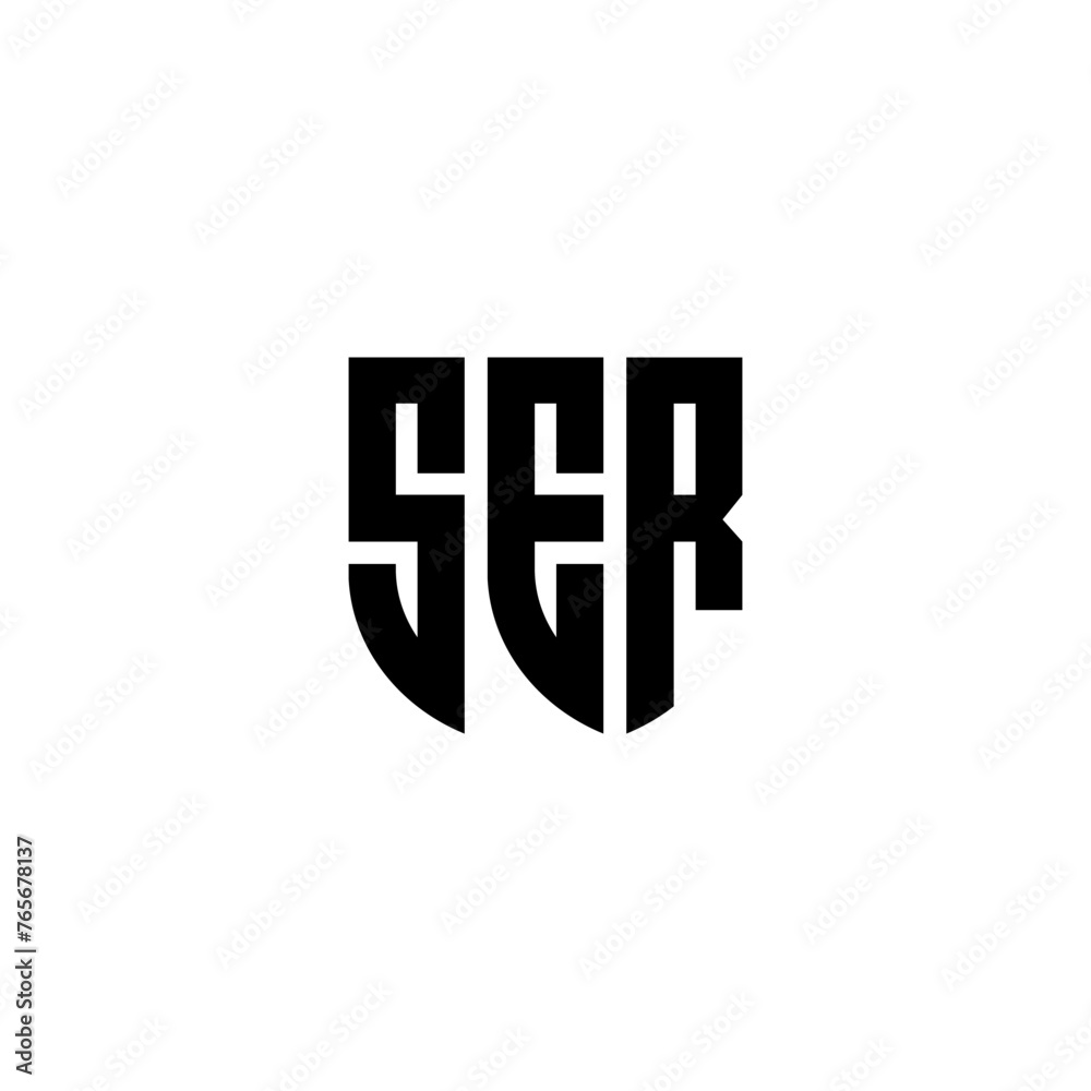 SER letter logo design in illustration. Vector logo, calligraphy designs for logo, Poster, Invitation, etc. SER letter logo design in illustration. Vector logo, calligraphy designs for logo, Poster, Invitation, etc.