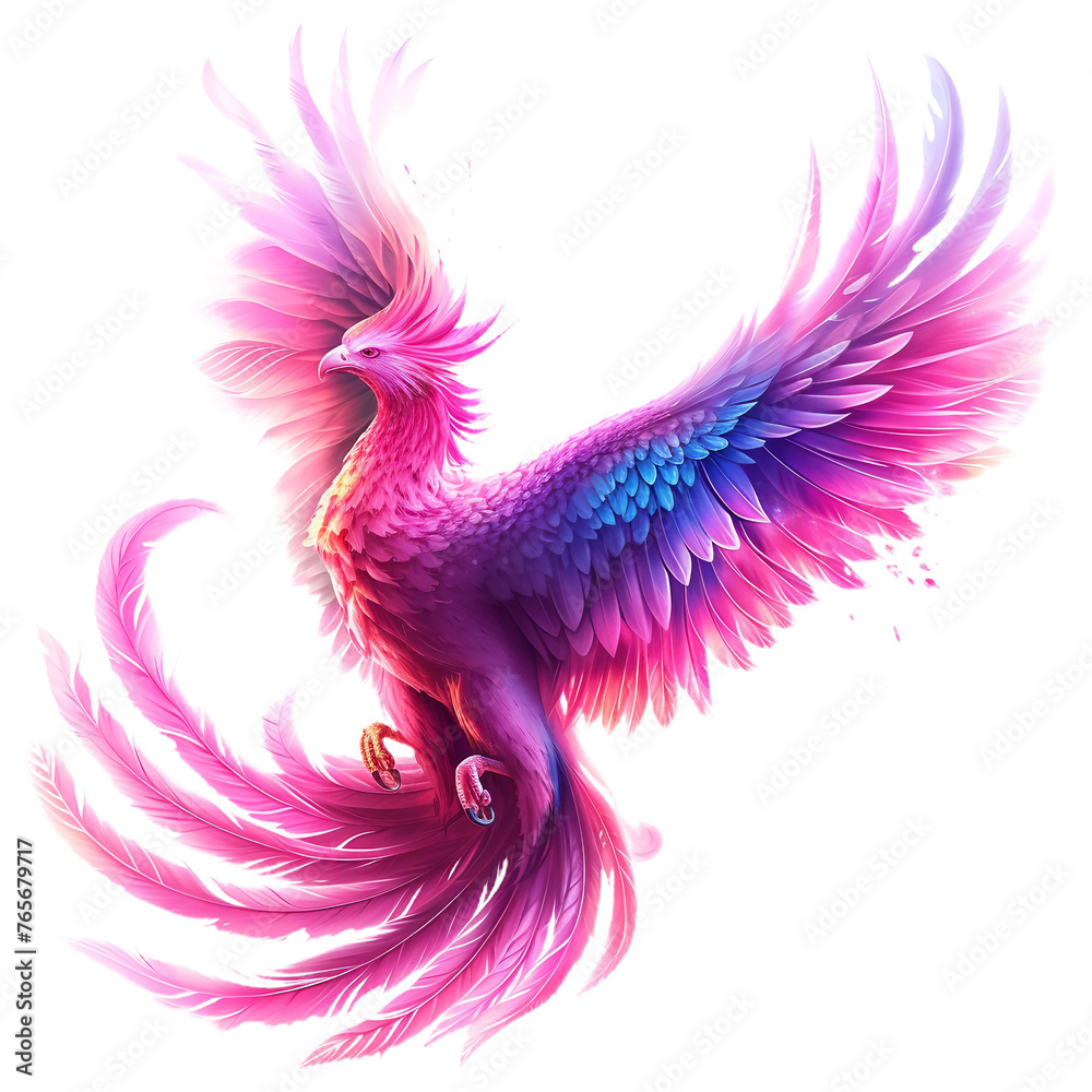 Obraz premium pink and white feather