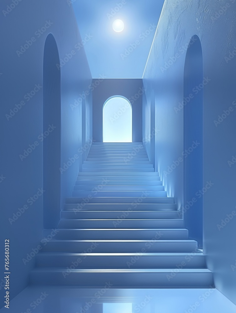Stairs Leading Up to a Doorway